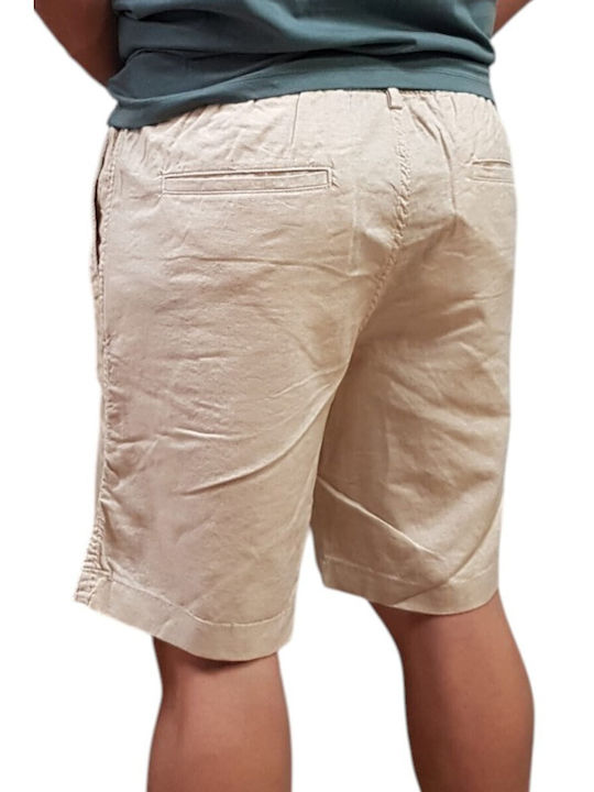 Jack & Jones Αθλητική Ανδρική Βερμούδα Beige