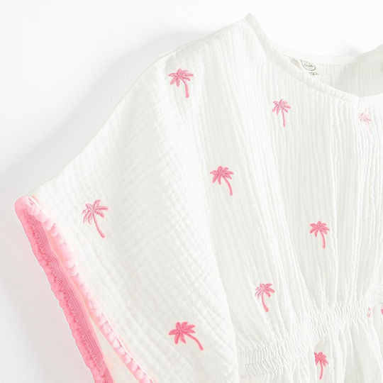 Kinder Strandponcho Weiß Ccg3212873