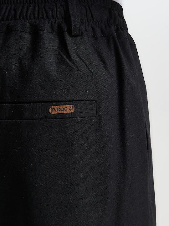 Trousers Set in Tapered Leg Black
