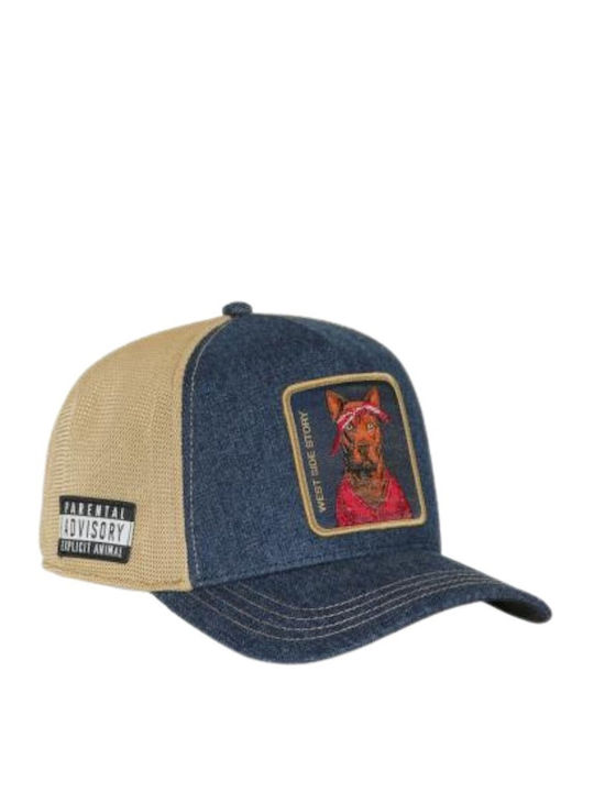 Capslab Καπέλα Casquette Premium Trucker Cl Hip 1 Pct Wesb Blue-cl Hip 1 Pct Wes-blue