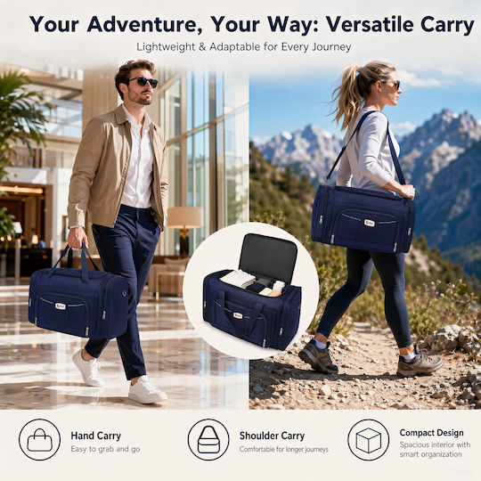 Cardinal Sack Voyage 45lt Blue Fabric L55xW27xH30cm