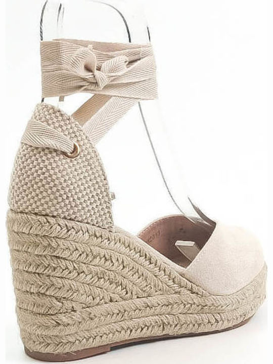 Women's Summer Platforms In Espadrille Style Beige