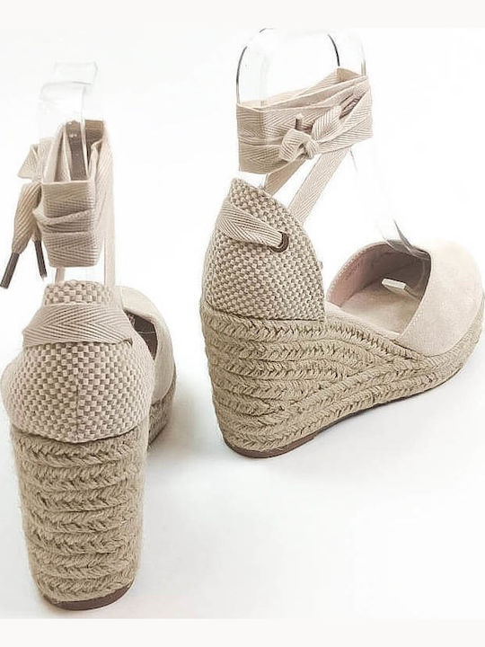 Women's Summer Platforms In Espadrille Style Beige