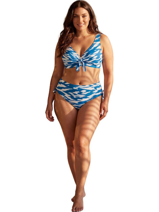 R8404 Set Bikini με Ελαφριά Ενίσχυση Γαλαζιο