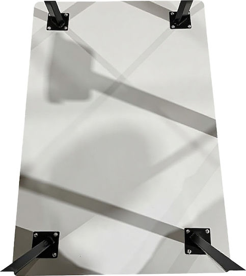 Nordex Esszimmer- und Küchentisch Aus Holz mit Metallrahmen Natürlich 110x70x75cm
