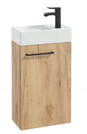 Deftrans Πάγκος με Νιπτήρα Μ40xΒ22xΥ68cm Craft Oak