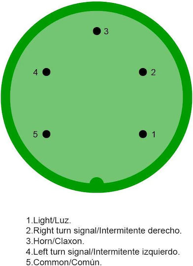 Ewheels Elektroroller-Zubehör Knopf Lichter Blinker Hupe Elektroroller