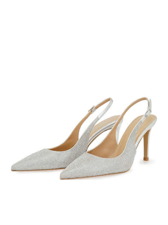Heels with High Silver Heel