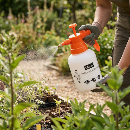 Adler Pressure Sprayer with 1lt Capacity 2bar in White Colour