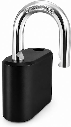Steel Padlock Brass Combination 24mm Black