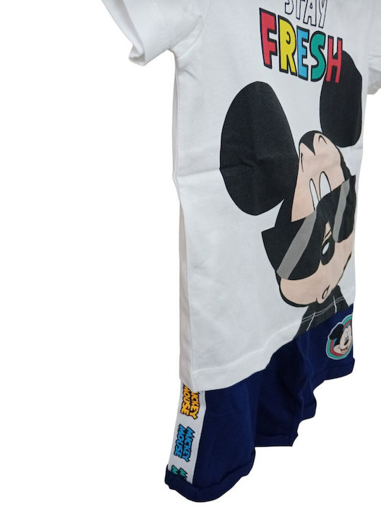 Kids Set with Shorts Summer 2 Pieces White
