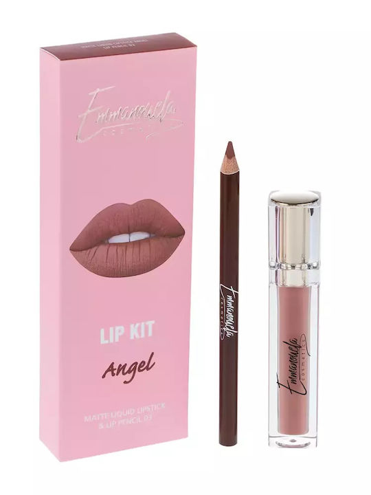 Emmanouela Cosmetics Сет за грим за лицето Устни Angel 2бр