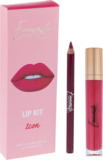 Emmanouela Cosmetics Makeup Set for the Lips Icon 2pcs