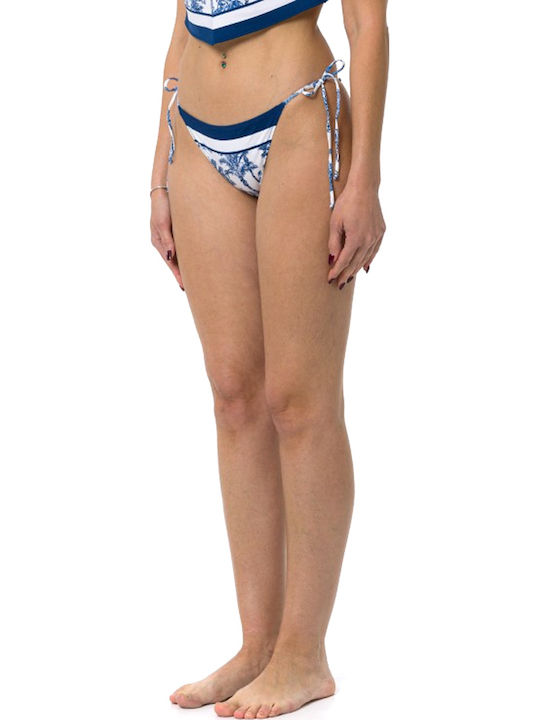 Marielle Bikini Slip με Κορδονάκια Μπλε