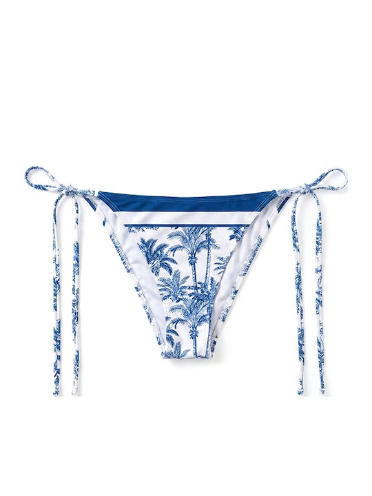 Marielle Bikini Slip με Κορδονάκια Μπλε