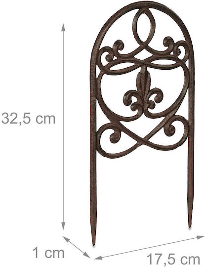 Relaxdays 2x Antique Stakes Flower Bed