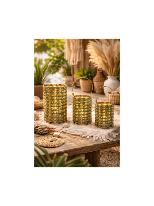 keleman Φαναράκι Σχοινί Πράσινο 11.5x11.5x14εκ.