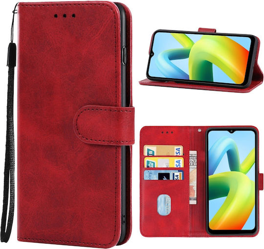Книга Закалено Стъкло Червен Redmi A1+ / A2+