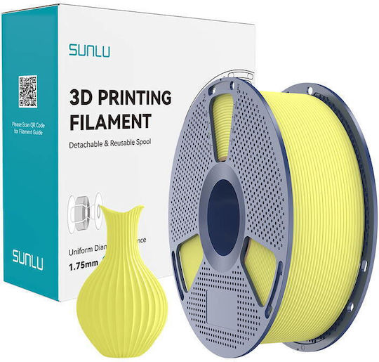 Sunlu PLA 3D Принтер Филамент 1.75mm Жълт 1бр (Макарa)