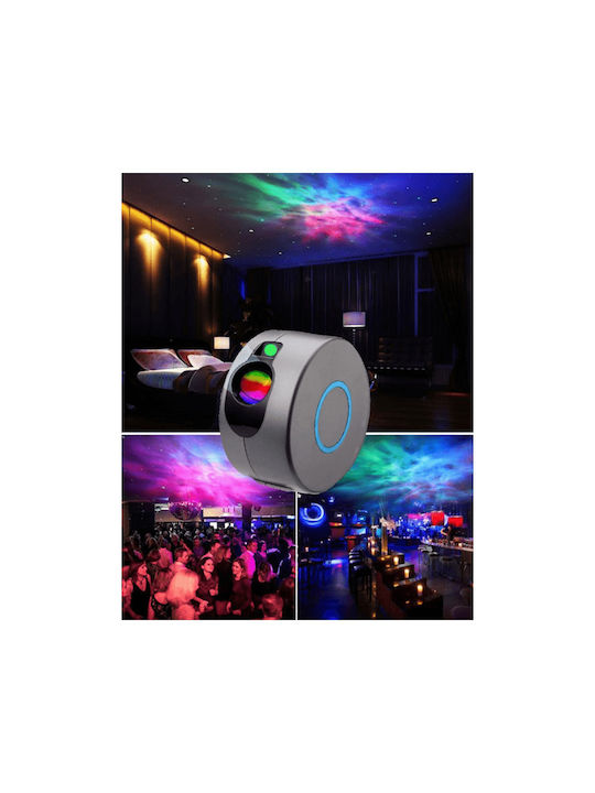 LED Kinder Tischlampe Projektor mit Sternenprojektion 17x17x9cm