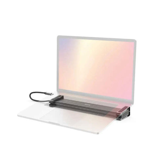 HAMA Stație de Andocare 9 în 1 USB-C cu HDMI 4K PD Ethernet Gri