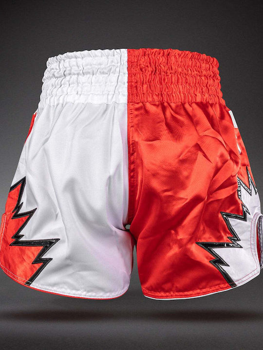 Сорточки Muay Thai Venum Inferno 2.0 Muay Thai Shorts Червено Бяло