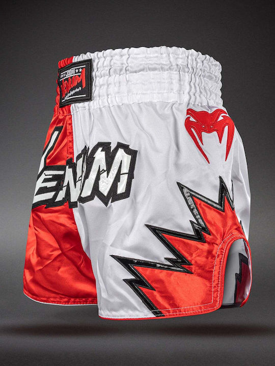Сорточки Muay Thai Venum Inferno 2.0 Muay Thai Shorts Червено Бяло