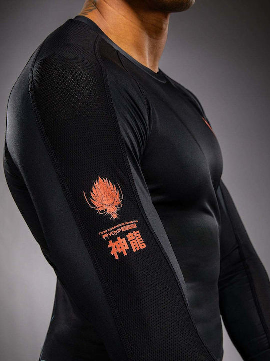 Venum Men's Long Sleeve Shirt VENUM-06240-109 for Jiu-Jitsu Black