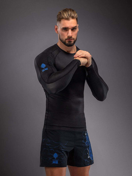Venum Men's Long Sleeve Shirt VENUM-06240-101 for Jiu-Jitsu Black
