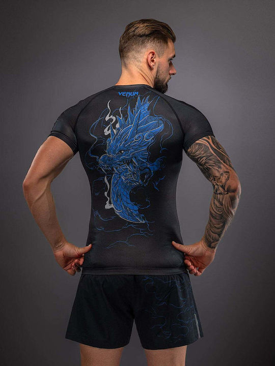 Venum Men's Short Sleeve Shirt VENUM-06241-101 for Jiu-Jitsu Black