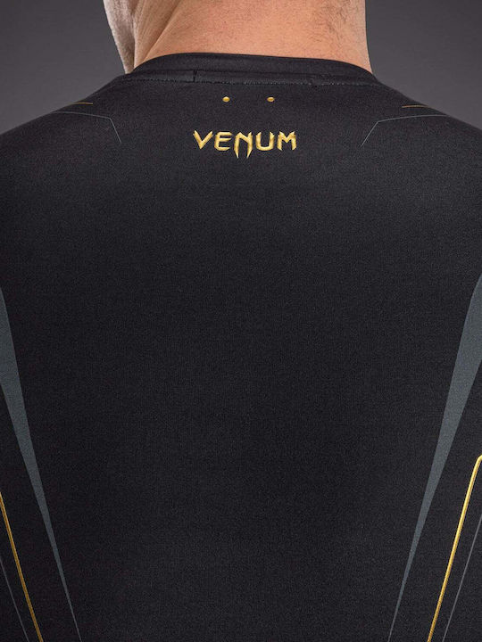 Venum Men's Short Sleeve Shirt VENUM-06296-126 for Jiu-Jitsu / MMA Black