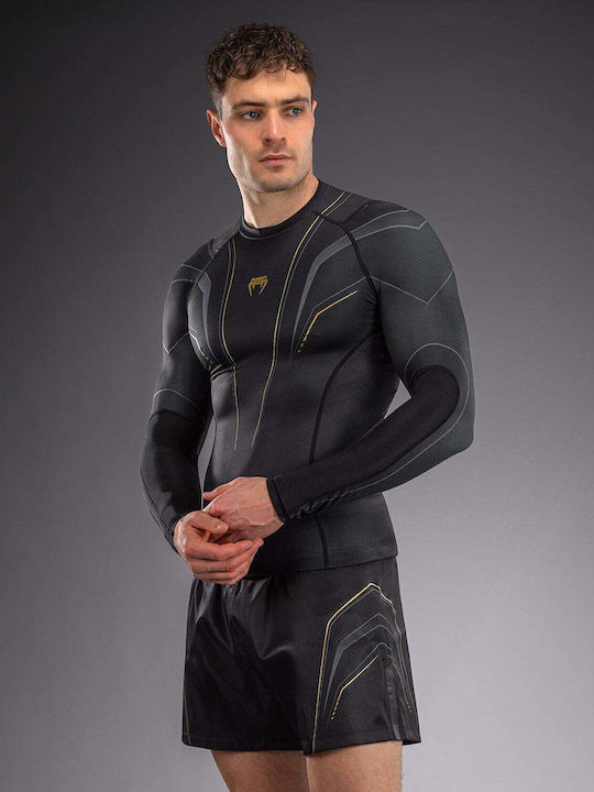 Venum Men's Long Sleeve Shirt VENUM-06295-126 for Jiu-Jitsu / MMA Black