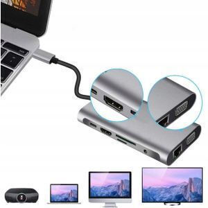 Thunderbolt 3 / USB-C Docking Station με HDMI 4K PD Ethernet Ασημί