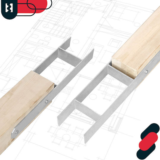 Suport De Bază Pentru Pergolă Bracket Încărcare Oțel Galvanizat Ancora 140 Mm