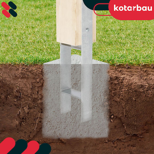 Suport Post Embedding Bracket Oțel Galvanizat Ancora 160 Mm
