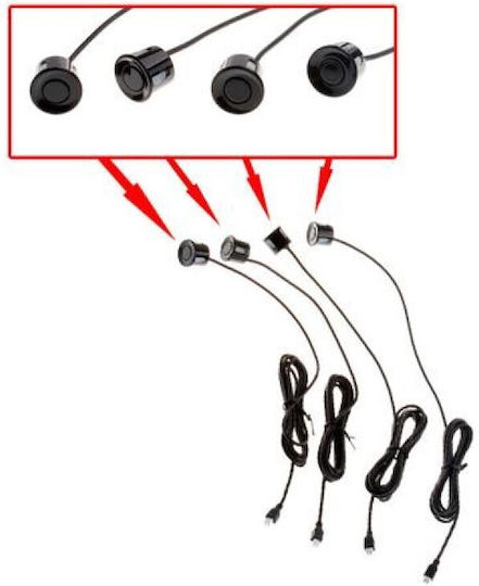Car Reverse Camera Set Waterproof with Screen for