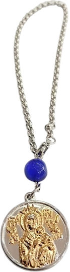 Car Charm Steel Silver Gold Double-Sided Saint Christopher-Virgin Mary Gt-309408416-621