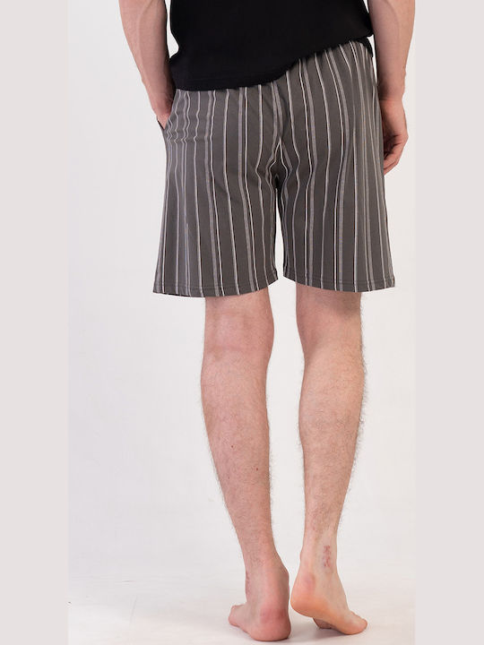 Vienetta Secret Sommer Herrenpyjama-Bermuda Grau