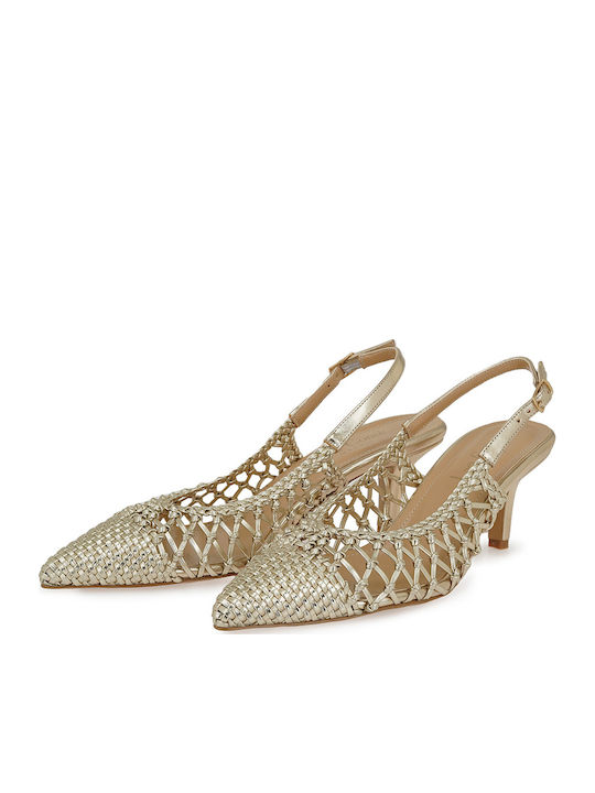 Heels with Medium Heel Gold