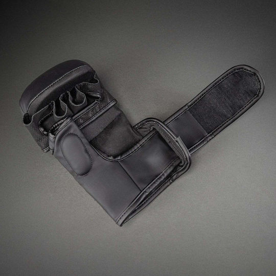 MMA Gloves Venum Midnight Fury Sparring Gloves Black Grey Silver