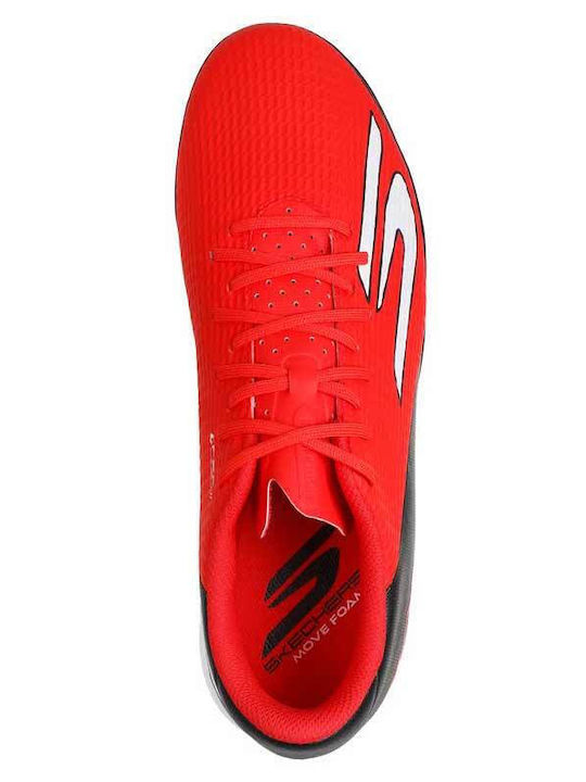 Skechers Ghete Fotbal cu Talpă cu Crampoane TF Roșii