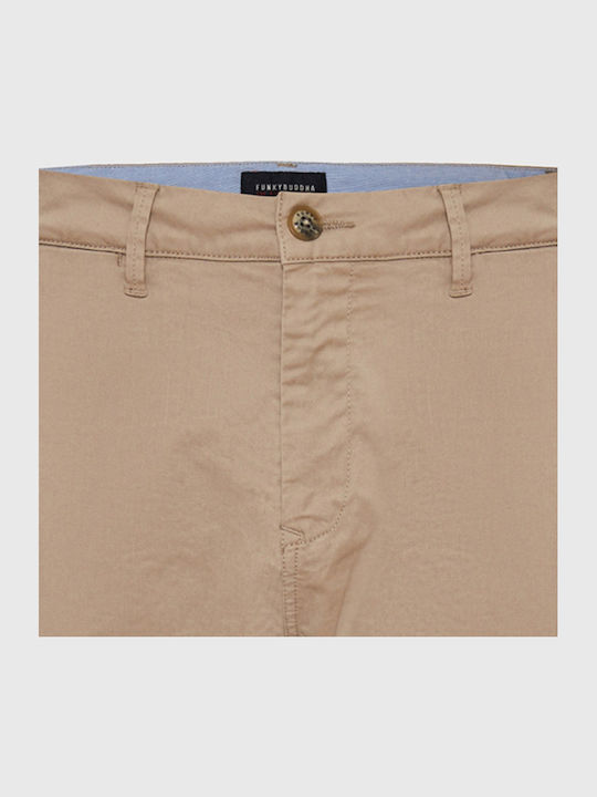Trousers Chino Elastic in Regular Fit Greige