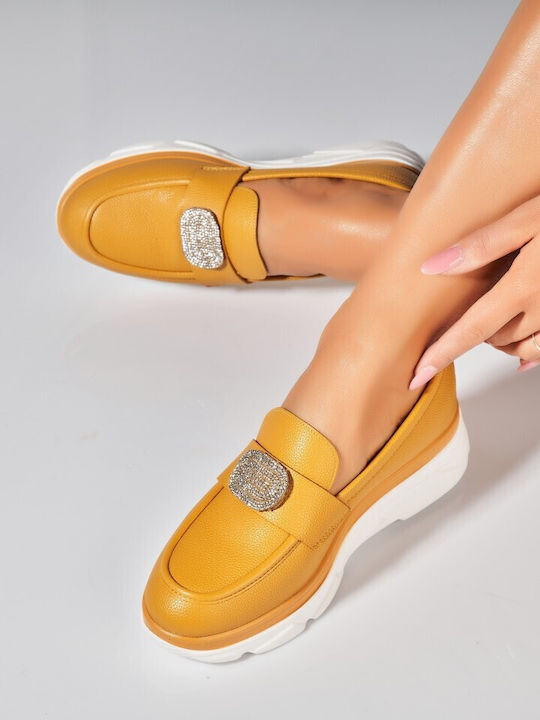 Mocasini Dama Galbeni