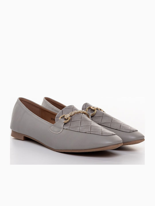 Loafers Dama Din Piele Gri