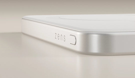 Zens Pro 1 MagSafe Qi2 Baterie Externă 5000mAh 15W Cu Port USB-C Alb