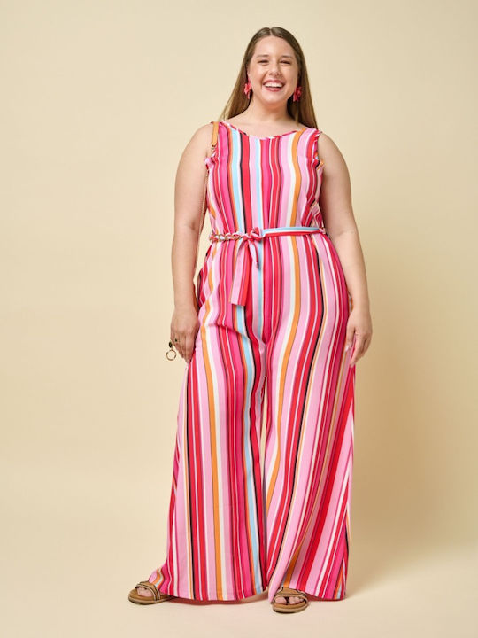 Women's Striped Jumpsuit