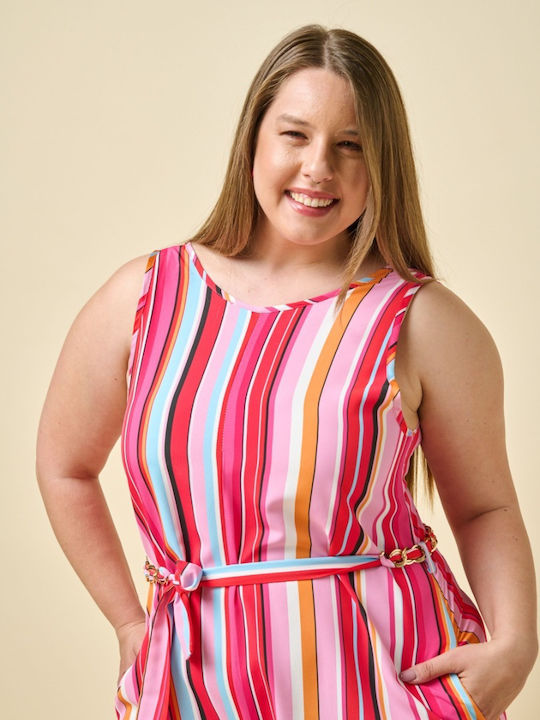 Women's Striped Jumpsuit