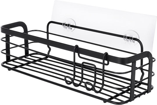 Vilde An der Wand montiertes Badezimmerregal Metallisch 29.5x10.5x8cm Schwarze