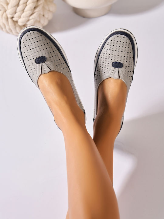Mocasini Dama Gri