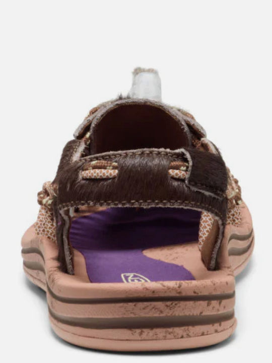 Uneek Leather Men's Sandals In Brown Color